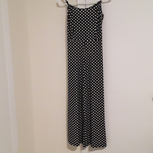 Dresses & Skirts - Black and white mix ray jumpsuit